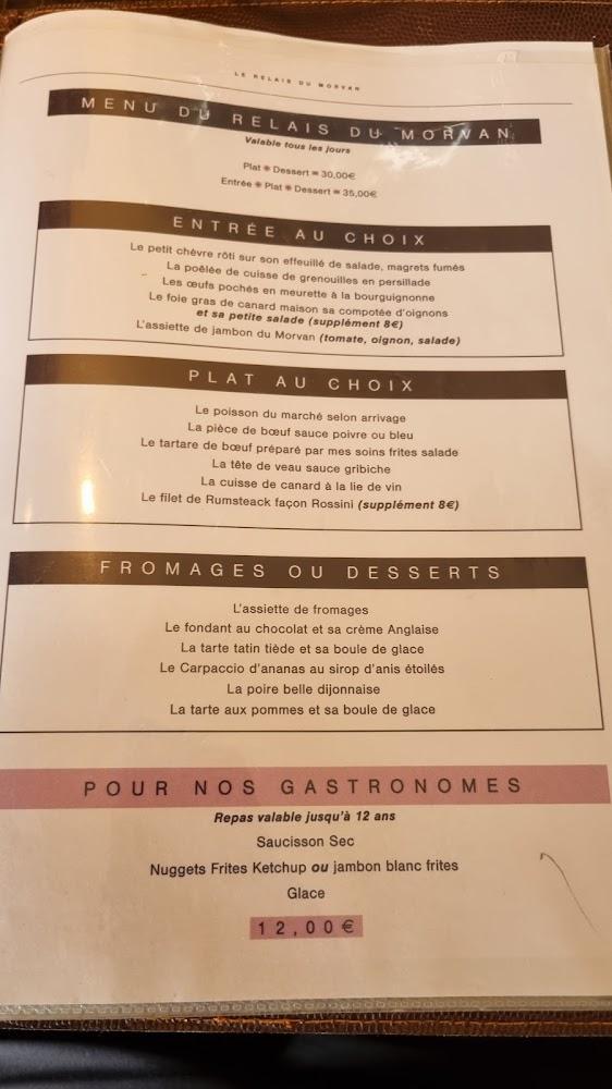 Le relais du Morvan - Menu Image 3